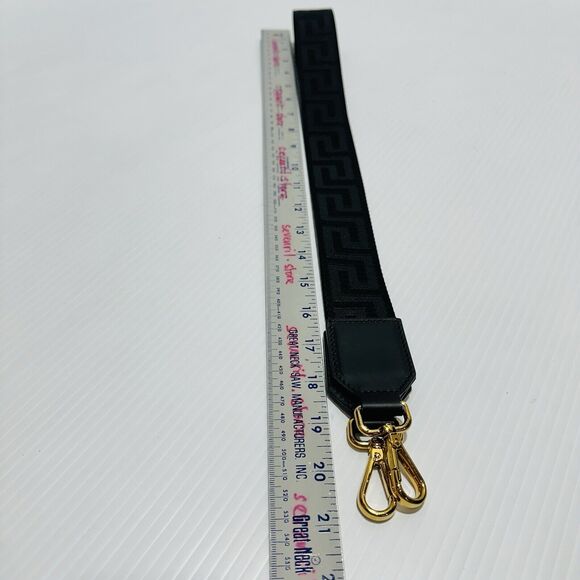 Versace Medusa Black Gold Canvas Medium Tote Greca Strap Bag NWT $1,275 - Picture 15 of 15